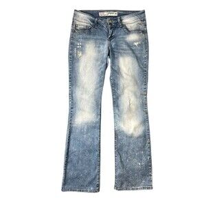 Vintage Y2K Thrashed Grane Selma Lowrise Curvy Boot Jeans  Size 9  Grunge